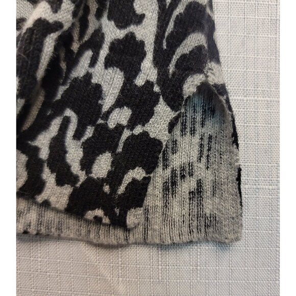 Ann Taylor Loft Womens Knit Sweater Black White Cotton XS Long Sleeves - Picture 4 of 7